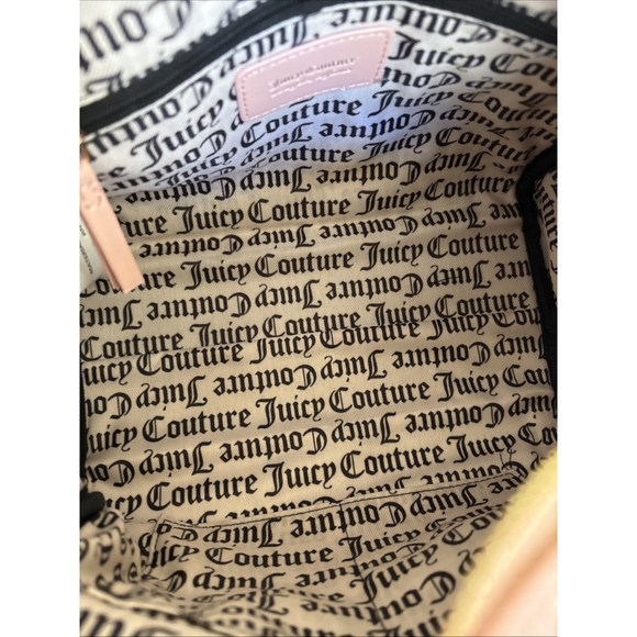 Juicy Couture Pink Diamond String Of Pearls Satchel Handbag - Picture 7 of 8